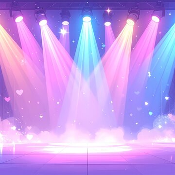 アイドルのステージ