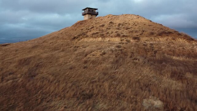Orbit around lookout tower in Montana 