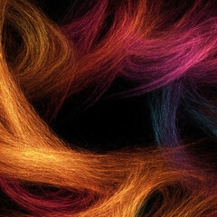 Velvet texture surreal glow rainbow fibers swirling unique decorative motif fresh purely object.