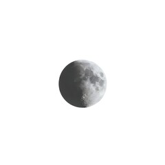Naklejka premium moon on a white background