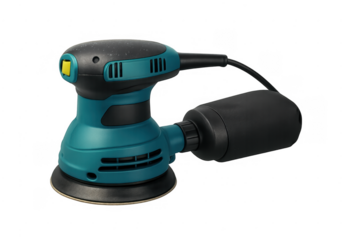 Electric random orbital sander studio shot