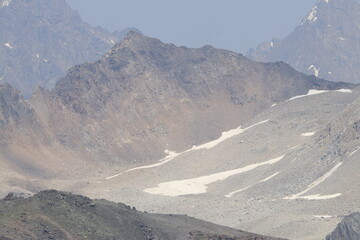 snow covered mountains