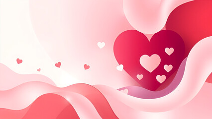 valentine background with hearts