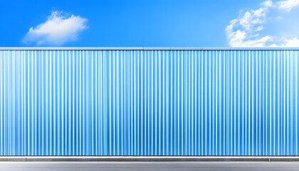 Obraz premium Industrial buildings&nbsp;with corrugated steel wall.