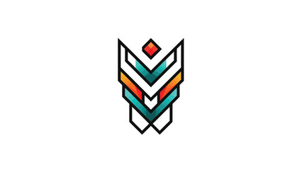 Geometric Abstract Design with Colorful Layers and Modern Aesthetics.