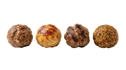 Three delicious brown acorns isolated on a white background make a tasty autumn snack or bakery dessert decoration