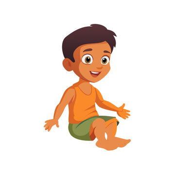 Indian village Boy character full set ,sitting , walking. Ready for animation moral stories, made by adobe illustrator and ready for animate cc with circle. Face made with ... See More
