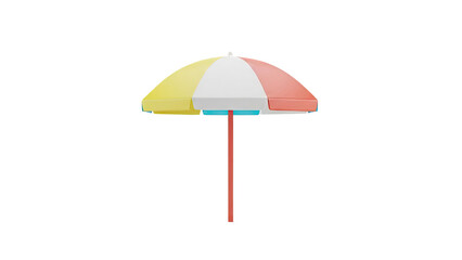 Obraz premium Colorful Beach Umbrella