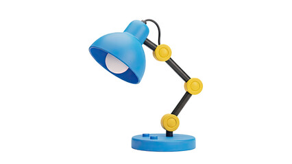 Blue and Yellow Desk Lamp