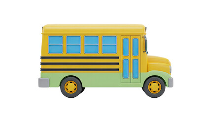 Cartoon Yellow School Bus