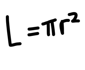 circle area formula © lulus