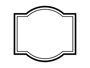 黒のシンプルフレーム