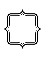 黒のシンプルフレーム