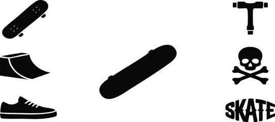 Extreme Skateboarding Urban Action Graphic © Aleem