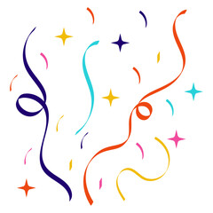 Fototapeta premium Confetti With Sparkle