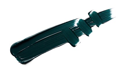 Artistic Deep Teal Paint Swipe with Realistic Shading