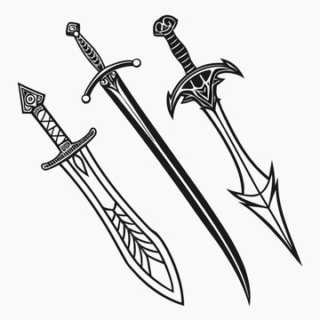 Collection of fantasy swords