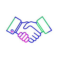 Handshake icon, agreement, partnership, business deal, cooperation, success, trust