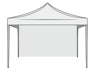 White canopy tent