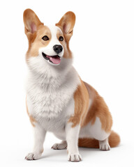 The Corgi is on a white background