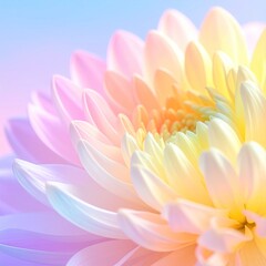 Close-up pastel flower petals
