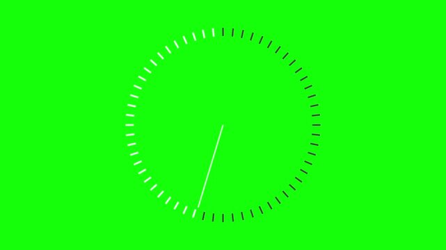 Clock Animation Overlay with Green Screen