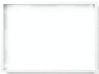 Obraz premium Empty white picture frame