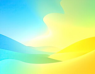 Abstract, flowing, gradient landscape with soft, blended color transitions