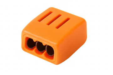 Orange electrical wire connector for connecting cables