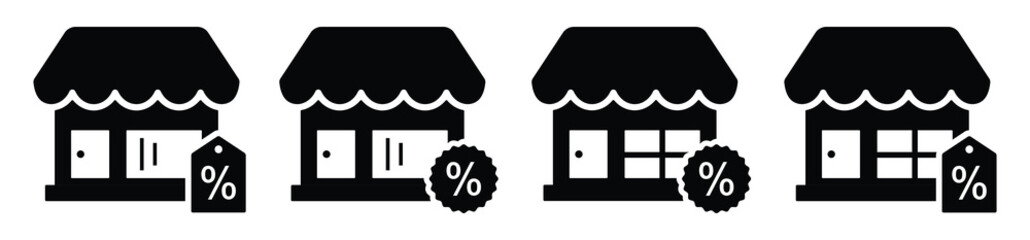 Store discount icon, vector illustration