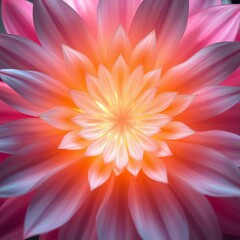 Soft pastel gradients swirl into a serene Easter mandala, kissed by diffused light, revealing the sublime texture of petals,  mandala,  pastel