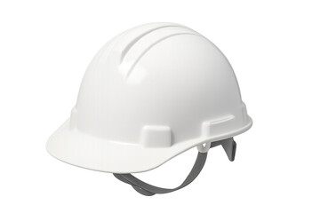 Fototapeta premium White hard hat providing construction site safety protection