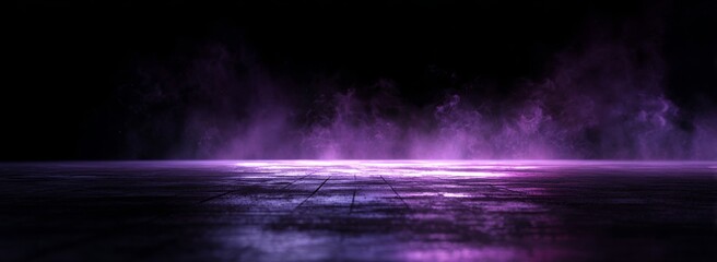 Abstract Purple Smoke on Dark Background.