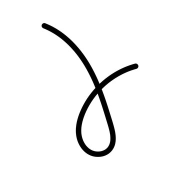 Minimalist black line art loop