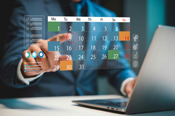 Time Management and Scheduling Productivity Concept