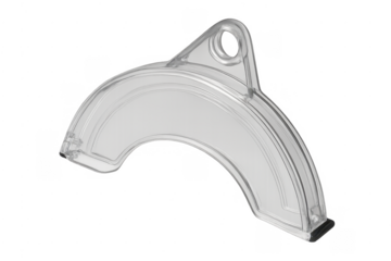 Clear plastic safety guard for power tools