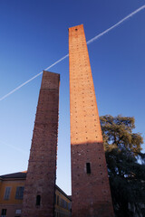 Medieval Towers Pavia Village town characteristic square