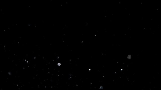 Dust Particles, Glitter Stock Footage Use Black Background