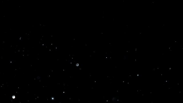 Dust Particles, Glitter Stock Footage Use Black Background