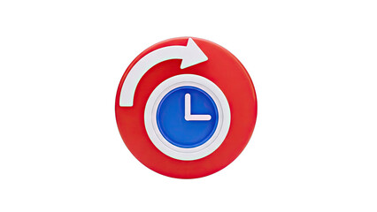 Clock with Circular Arrow Icon
