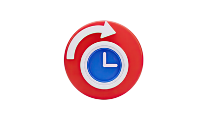 Clock with Circular Arrow Icon