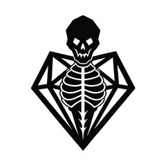 skeleton jewel dark ornament