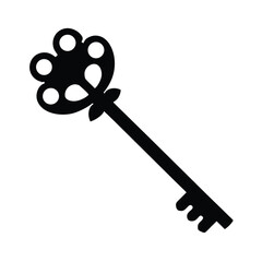 skeleton key vintage symbol
