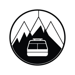 ski lift alpine transport scene