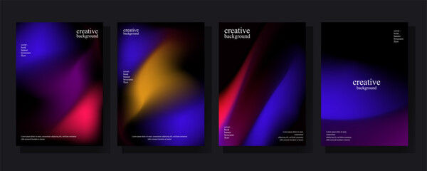 Vibrant Abstract Gradient Cover Designs Collection