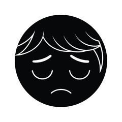 sleepy face emoji expression