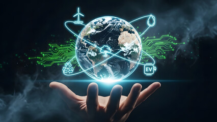 Sustainable future in hand with eco friendly technology