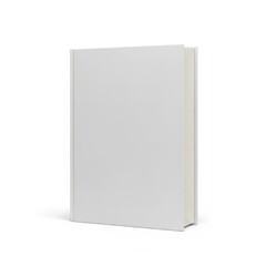 Naklejka premium Blank book cover isolated on white background