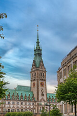 Naklejka premium Hamburg-Mitte is one of the seven districts of the city of Hamburg, Germany, comprising mainly the city center. The districts of Hamburg-Altstadt and Neustadt are also part of Hamburg-Mitte.