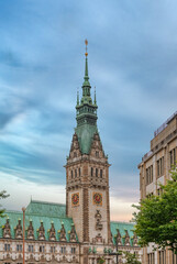 Obraz premium Hamburg-Mitte is one of the seven districts of the city of Hamburg, Germany, comprising mainly the city center. The districts of Hamburg-Altstadt and Neustadt are also part of Hamburg-Mitte.